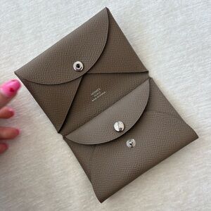 Hermes Card Holder - Etoupe